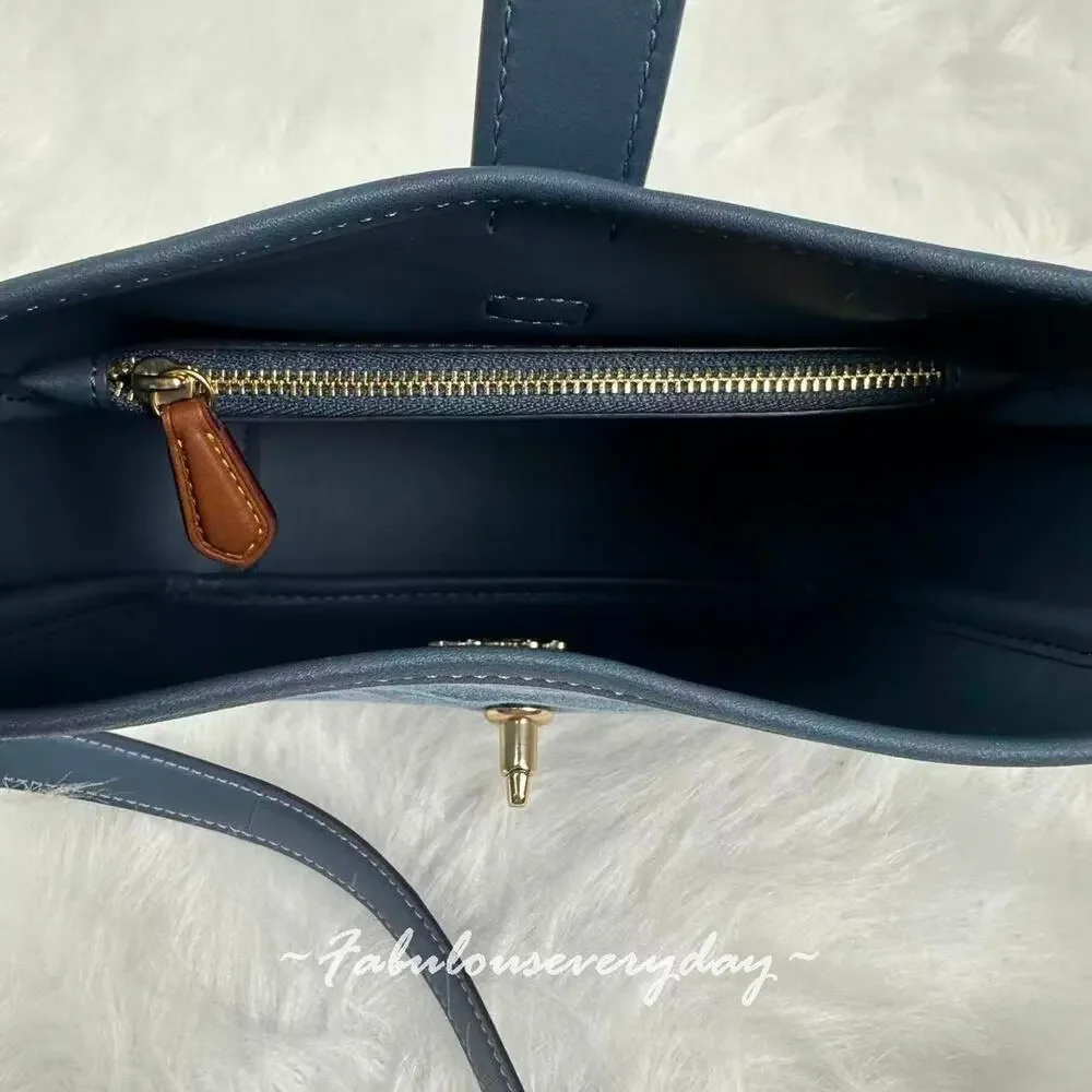 Coach Hadley Mini Crossbody Bag In Signature Denim/Gold/Indigo CCZ44 NWT